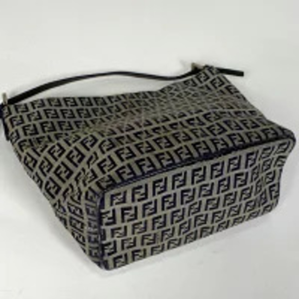 Fendi Navy Blue handbag Zucchino canvas Blue